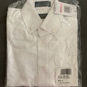 Boys Nautica white dress shirt